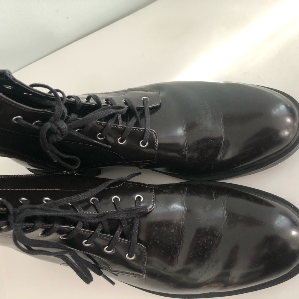 Men’s 13 black leather Calvin Klein boots. Nearly new - Picture 2 of 4
